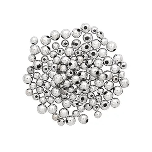 6mm - 8mm Plastic Round Beads (available in 4 colours)